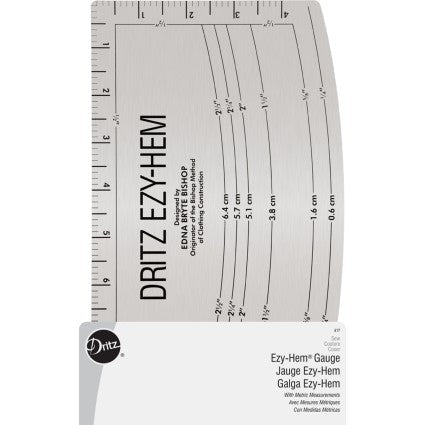 DRITZ Ezy-Hem Gauge with Metric Measurements