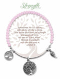Earth Angel Bracelet Strength Pink - Cardsmart & Gift