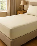 Easycare Polycotton Extra Deep Fitted Sheets - Ivory - Country Collection
