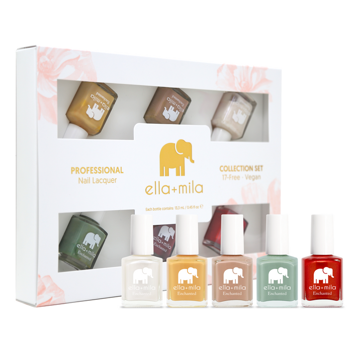 Enchanted Collection Set C 6-pack nail polish set in its gift box – ella+mila