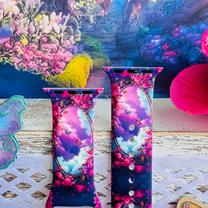 Enchanted Skies Print Silicone Band For Apple Watch