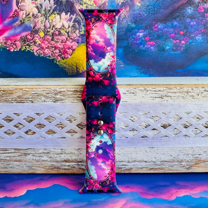 Enchanted Skies Print Silicone Band For Apple Watch