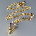"Eros" - Drusy Agate Arrow Necklace