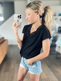 Everyday Elegance V-Neck Top