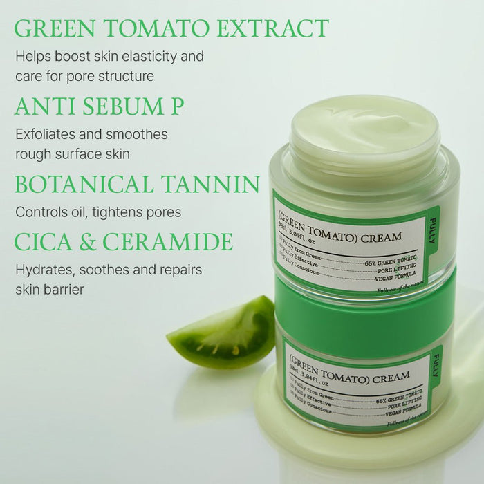 FULLY Green Tomato Cream 90ml كريمة الطماطم الخضراء بالكامل - Princess Cosmetics Qatar