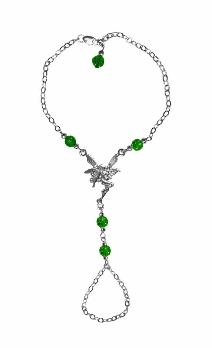 Fairy Finger Bracelet - Adjustable Enchanting Fantasy Jewelry front view