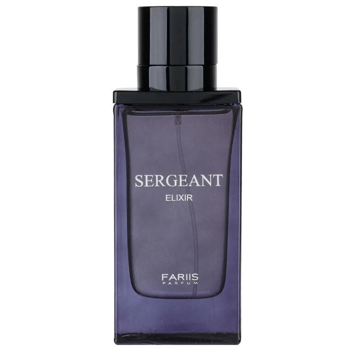 Fariis Sergeant Elixir Eau De Parfum for Men | Aromatic Fougere Cologne | 3.4 oz | Bold Spicy & Warm Fragrance