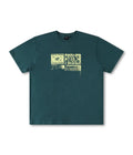 Former Fluster tee petrol 200GSM cotton with cracked front graphic