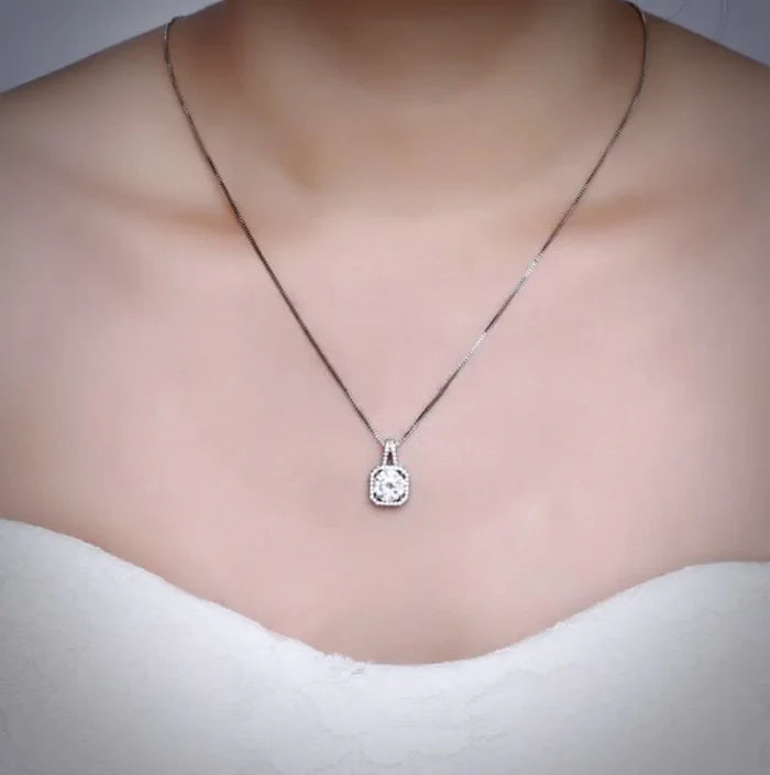 Wedding Jewelry - Cubic Zirconia Bridal Necklace and Earrings Set
