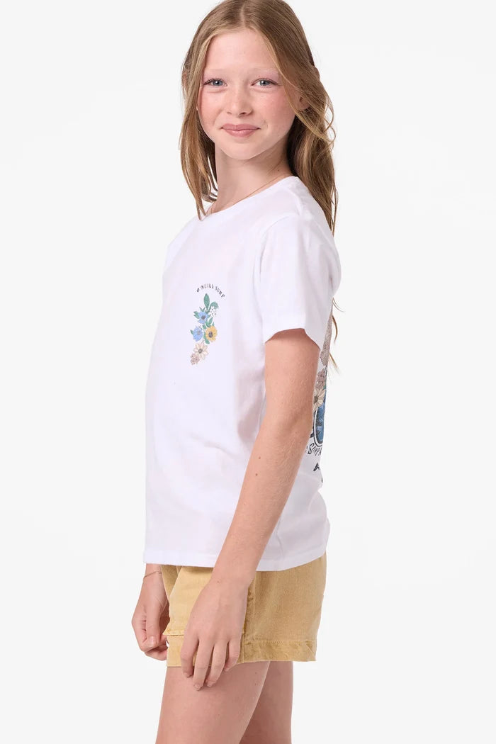 O’Neill girls Angie tee graphic detail
