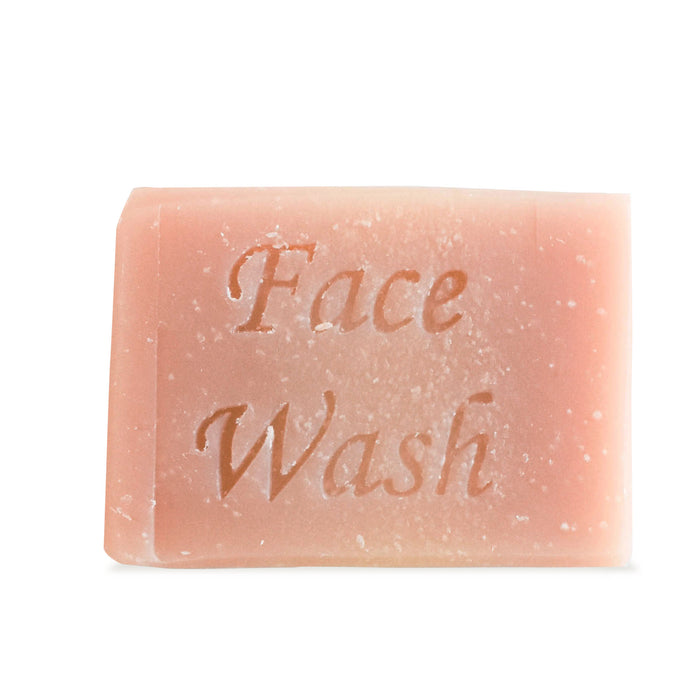 grapefruit lemongrass face wash bar, solid face wash, plastic-free skincare, vegan