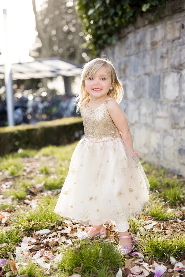 Great Pretenders Golden Glam Party Dress 5-6