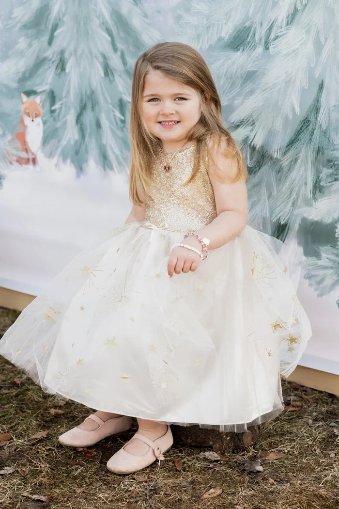Great Pretenders Golden Glam Party Dress 5-6