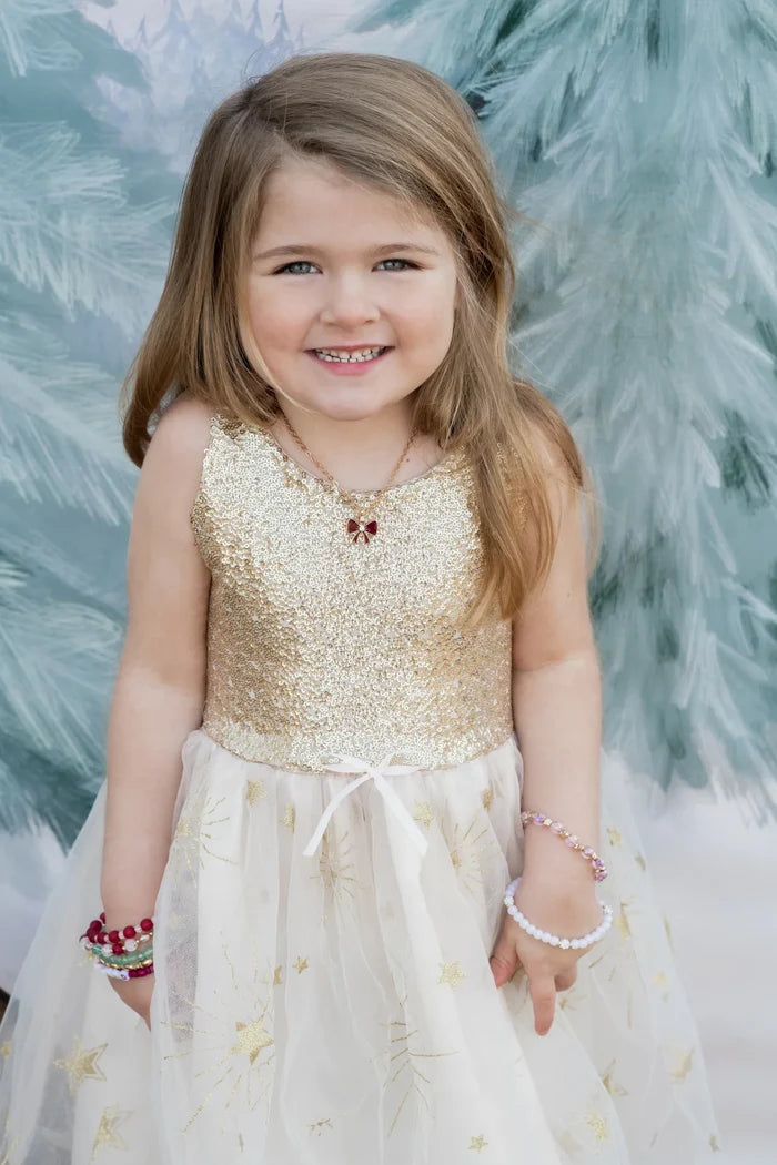 Great Pretenders Golden Glam Party Dress 5-6