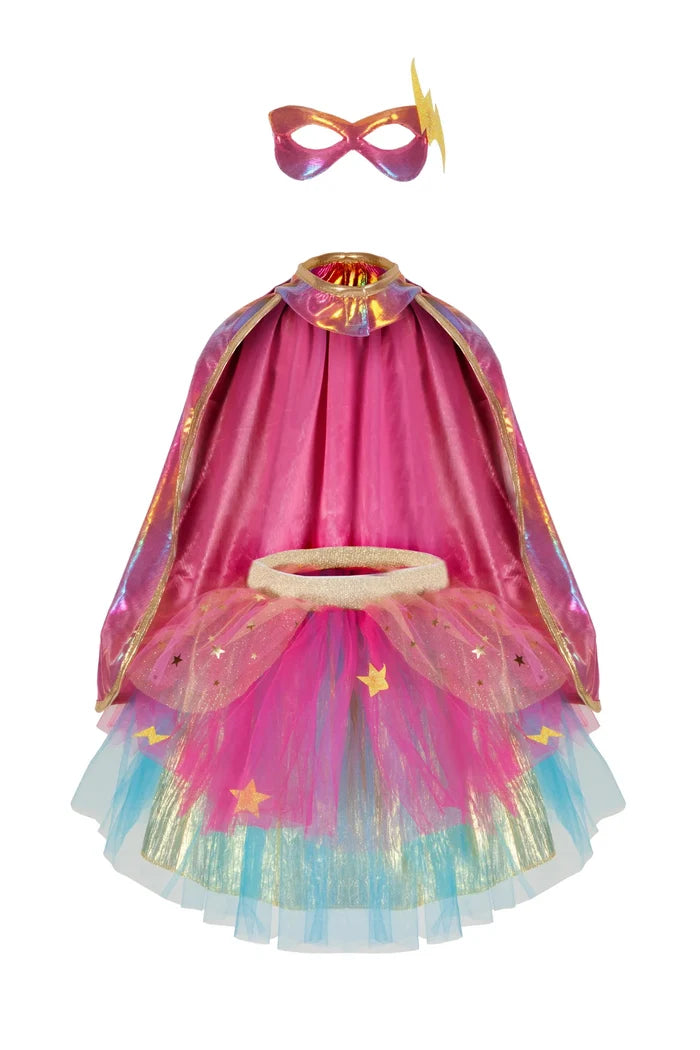 Great Pretenders Super Duper Tutu, Cape & Mask 4-6