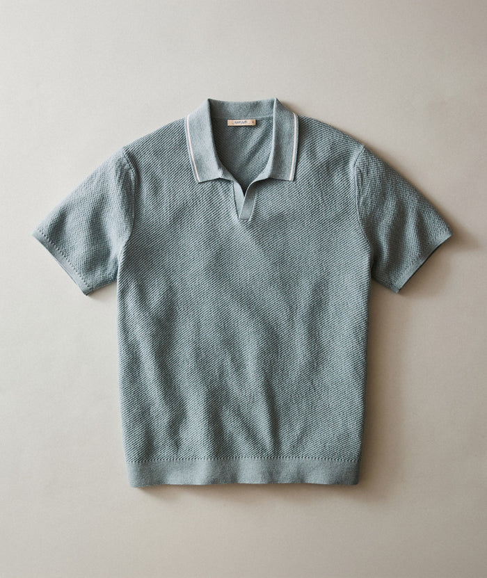 Greyson Sweater Polo Slate
