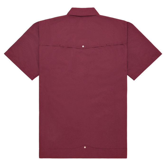 Guayabera Libre-Solid Maroon by Texas Standard