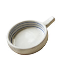 Hand-painted Ceramic Breton Stripe Olive Dish
