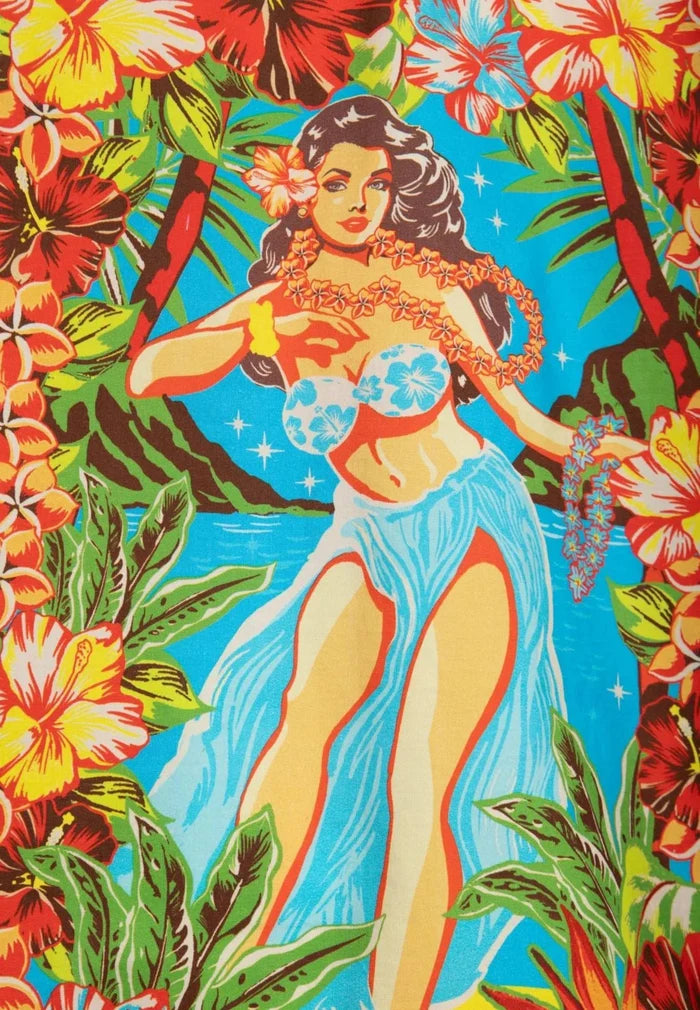 HAWAI BLOUSE, HULA GIRL