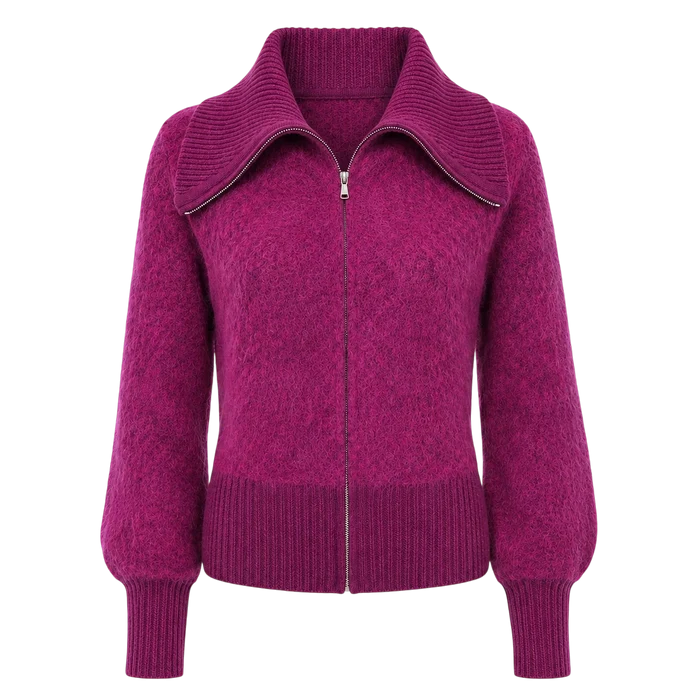 HEART CARDIGAN FERNANDO, FUCHSIA