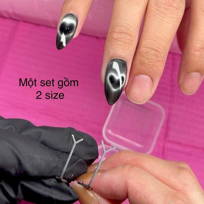 easy tool for heart shape cat eye design with magnet