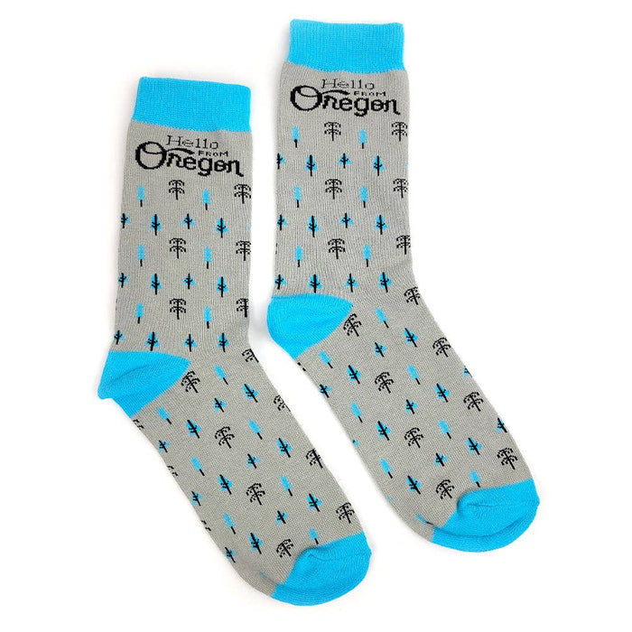 Hello From Oregon - Oregon Burst Socks