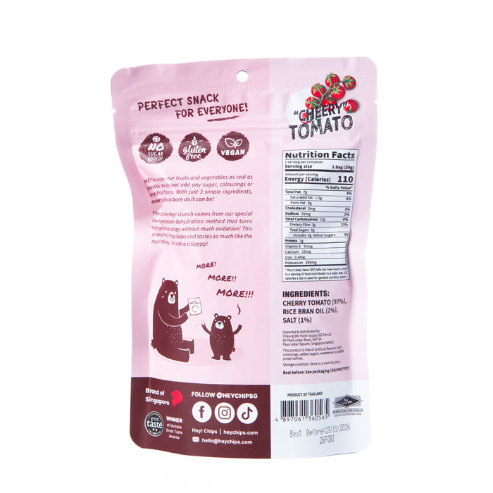 Hey! Chips Cherry Tomato Crisps 20g