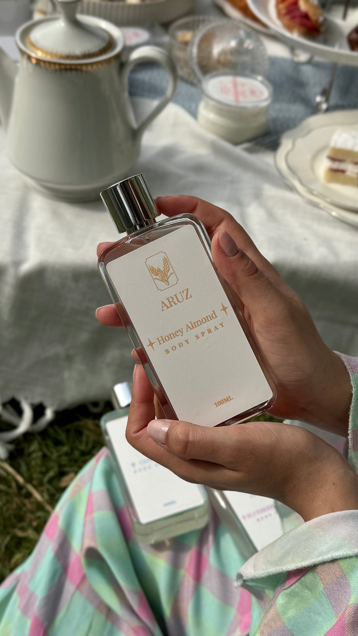 Honey Almond Body Spray warm fragrance mist