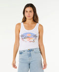Rip Curl Hotel Malibu Tank front view