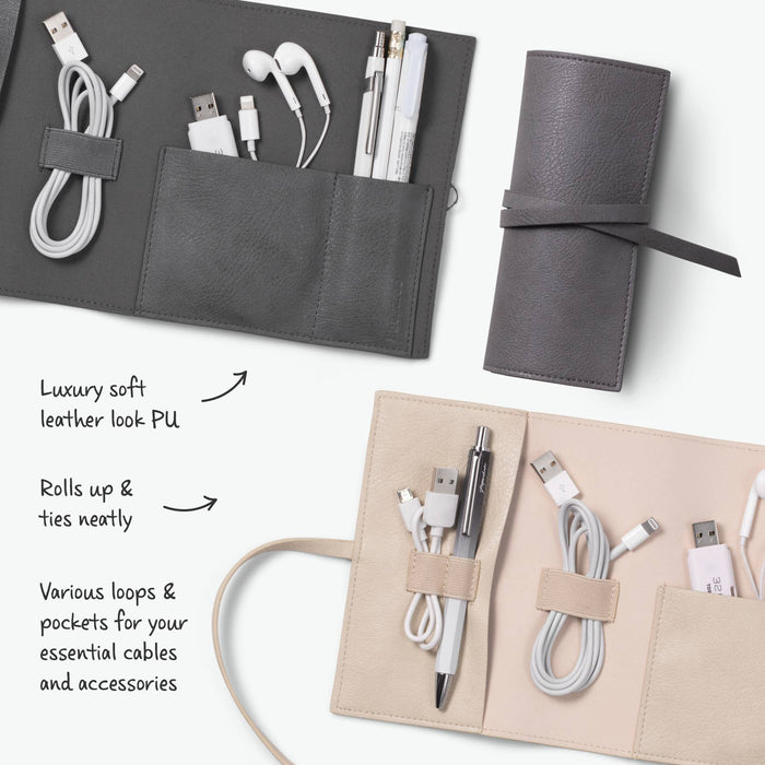 if USA - Bookaroo Travel Tech Tidy: Charcoal