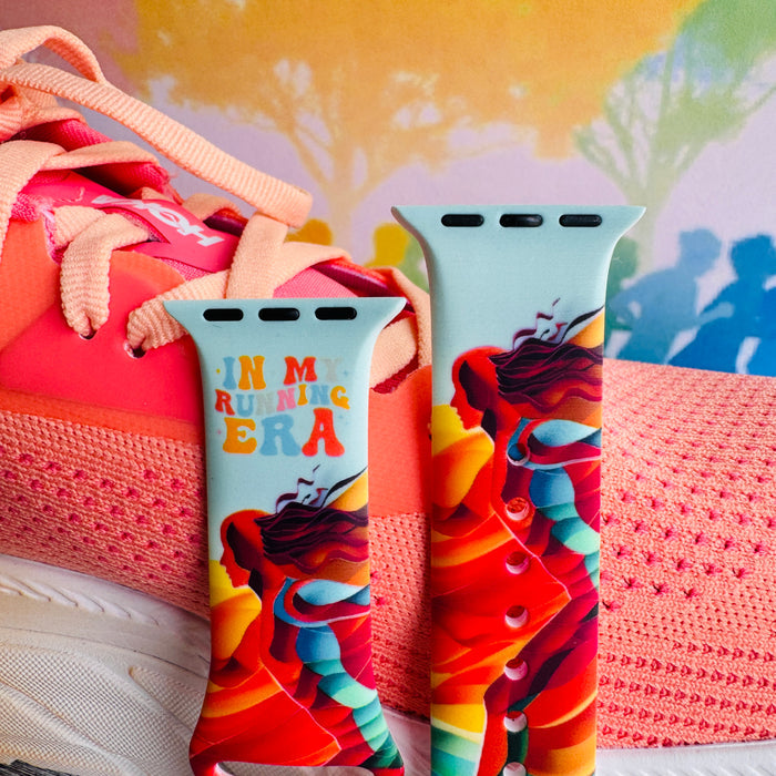In My Running Era Print Silicone Band For Apple Watch