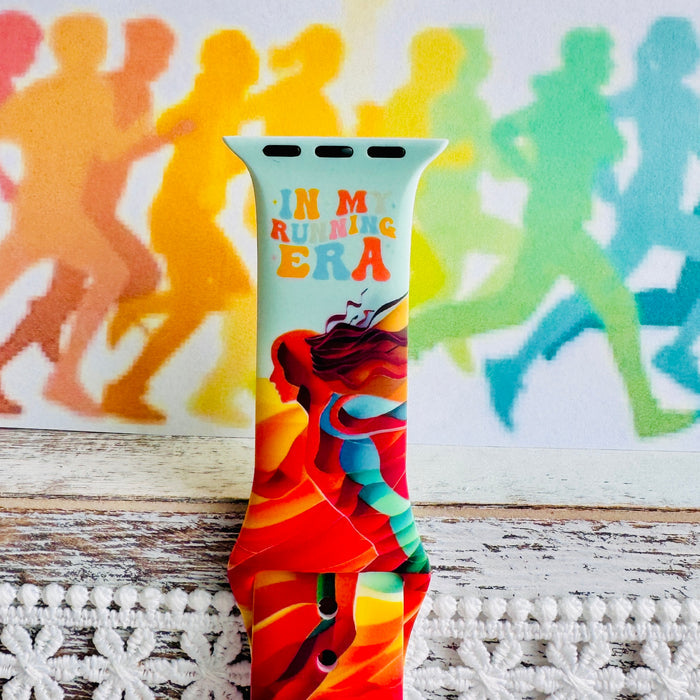 In My Running Era Print Silicone Band For Apple Watch