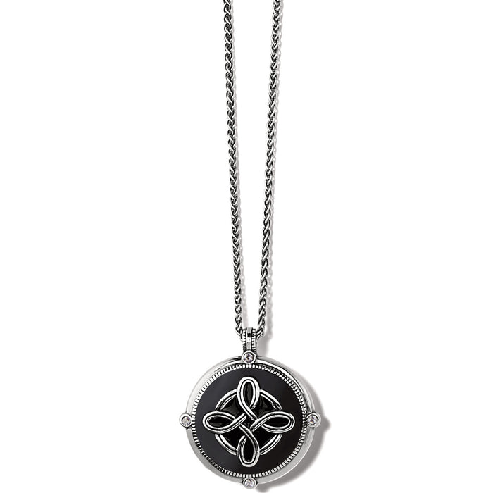 Interlok Noir  Reversible Necklace
