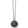 Interlok Noir  Reversible Necklace