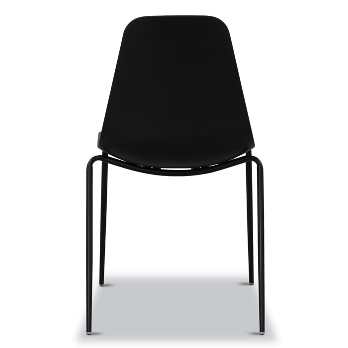 Isla Stackable Dining Chair | Ebony Black | Set of 4