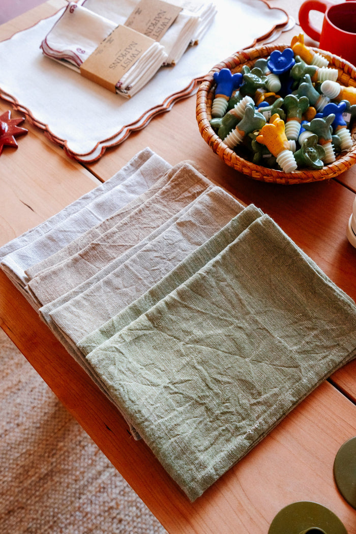 Italian Linen Tea Towel | Brown