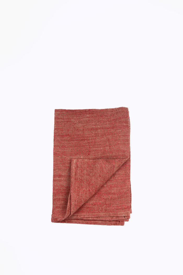 Italian Linen Tea Towel | Tomato