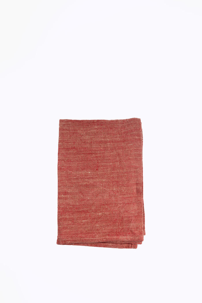 Italian Linen Tea Towel | Tomato
