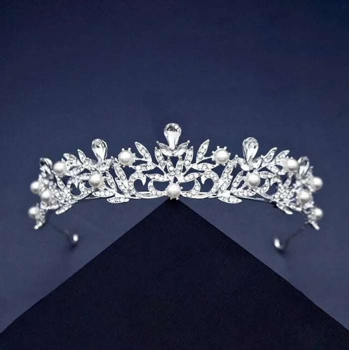 Wedding Hair Accessories - Pearl Bridal Tiara