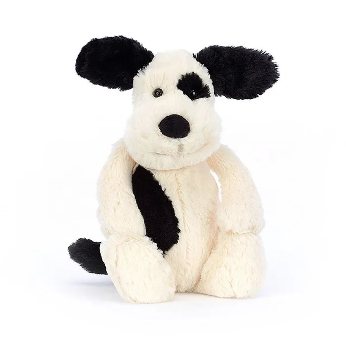JELLYCAT | Bashful Black & Cream Puppy Medium