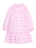 Jody Magenta Dot Stripe Dress