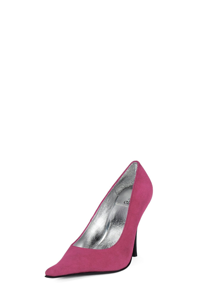 KICKIT Jeffrey Campbell Stiletto Heel Pump Fuchsia Suede _hover