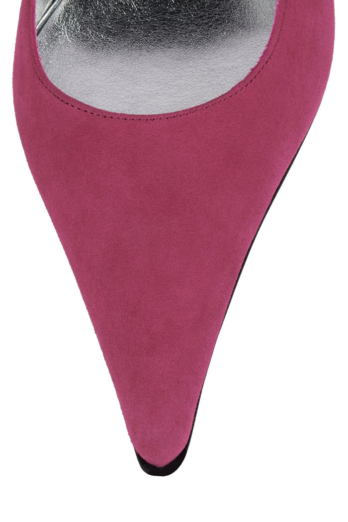 KICKIT Jeffrey Campbell Stiletto Heel Pump Fuchsia Suede