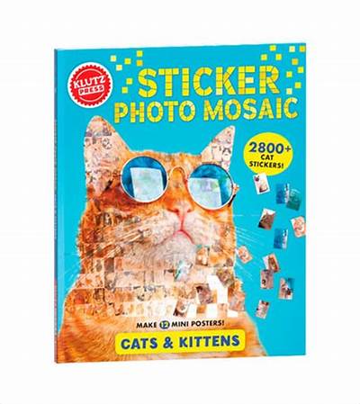 Klutz Press Sticker Photo Mosaic Cats & Kittens