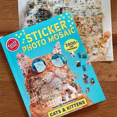 Klutz Press Sticker Photo Mosaic Cats & Kittens
