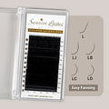 L Curl Easy Fanning Lashes for Hooded & Lifted Eyes — LJ LB LC LD| Swaniya Lashes