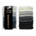 L. Erickson Grab & Go Silk Scrunchies 9 Pack Tube