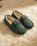 Lambswool Moccasin - Green - Country Collection
