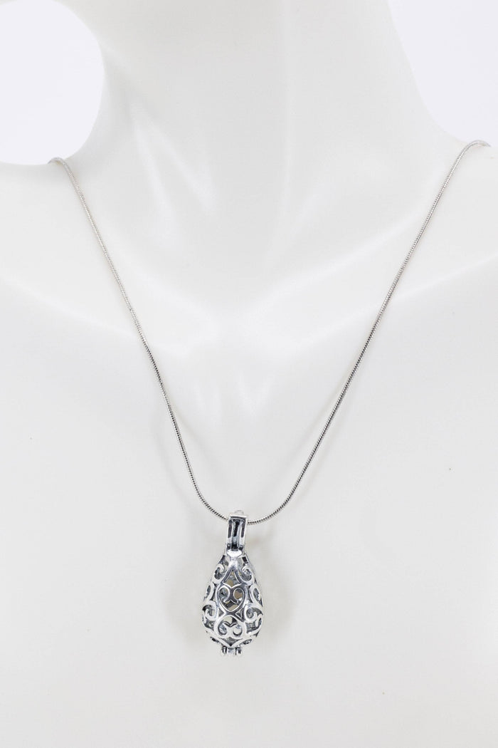 Lava Drop Aromatherapy Pendant Necklace at Your Oil Tools
