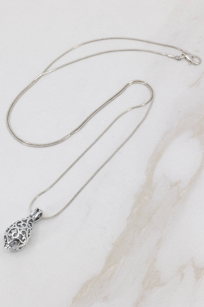 Lava Drop Aromatherapy Pendant Necklace at Your Oil Tools